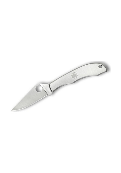 Spyderco Honeybee Stainless Plainedge Kamp Çakı Gümüş