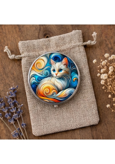 Makyaj Aynası Renkli Kedi Tasarımlı Cep Aynası El Aynası Kişiye Özel Hazırlanabilir Çift Taraflı Yuvarlak Çanta Aynası Çok Renkli Makyaj Aynası Renkli Kedi Tasarımlı Cep Aynası El Aynası Kişiye Özel Hazırlanabilir Çift Taraflı Yuvarlak Çanta Aynası Çok Renkli