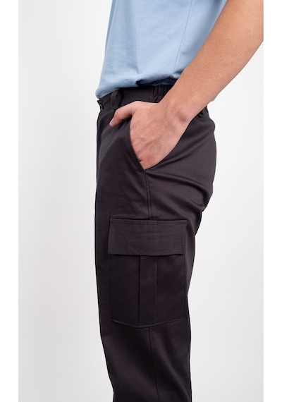 Kargo Cepli Belden Lastikli Düğmeli Fermuarlı Çok Cepli Gabardin Kargo İş Pantolonu Antrasit Kargo Cepli Belden Lastikli Düğmeli Fermuarlı Çok Cepli Gabardin Kargo İş Pantolonu Antrasit