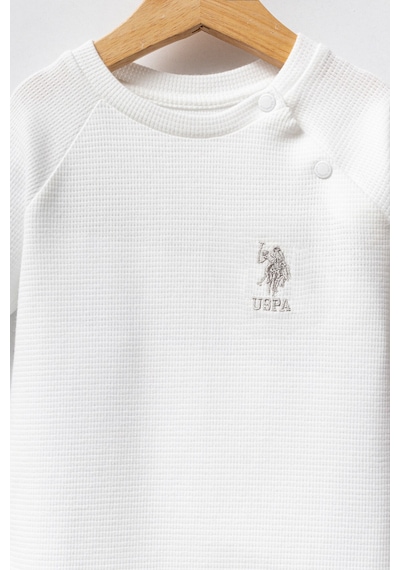 U.S. Polo Assn. U.s. Polo Assn Erkek Bebek Beyaz Tulum Usb2524-c-v1 Beyaz