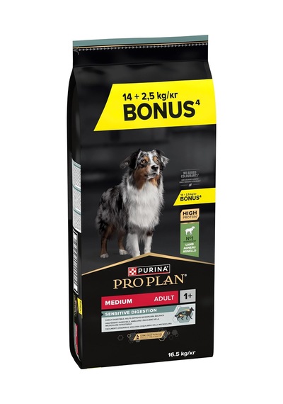 Orta Irk Yetişkin Kuru Köpek Maması Kuzu Etli 14+2.5 Kg