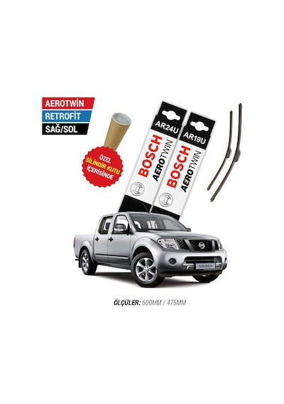 Bosch Aerotwin Nissan Navara Silecek Takımı (2005-2013)