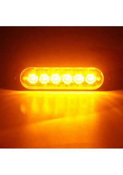 Ahmet Otomotiv 4 Adet Beyaz Camlı Sarı Amber Çakar Lamba 11cm 12v-24v