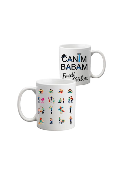 Canım Babam Isimli Kupa Bardak - Babalar Günü Hediyesi