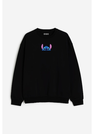 Ogc Stitch & Angel Kombin Sweatshirt Siyah