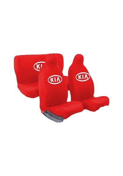Kia Soul Pratik Servis Kılıfı Ön ve Arka Set Kırmızı
