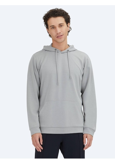 Kip Gri Kapüşonlu Sweatshırt