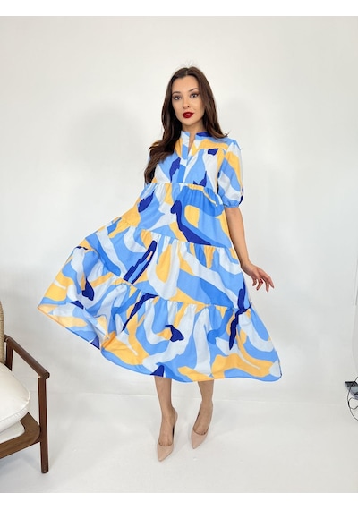Dogutrend 5522 Elbise-ferrara Altın