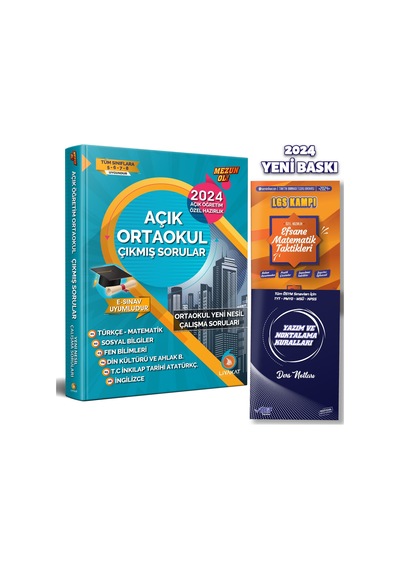 2024 Açık Ortaokul Çıkmış Sorular Ve Özel Çalışma Soruları - Efsa