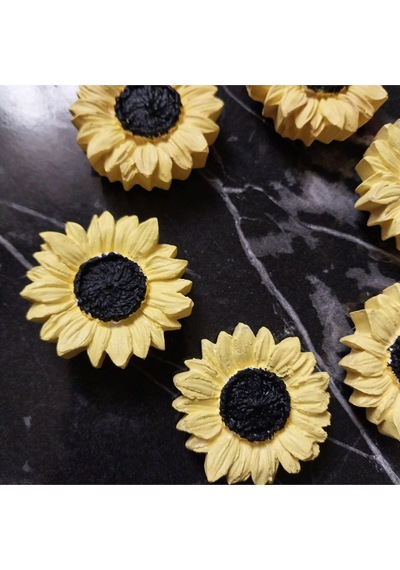 Bernami Mumluk Şamdanpinterest Buzdolabı Magnet Ayçiçeği Hediyelik Dekoratif Aksesuarlar - 6 Adet Diğer