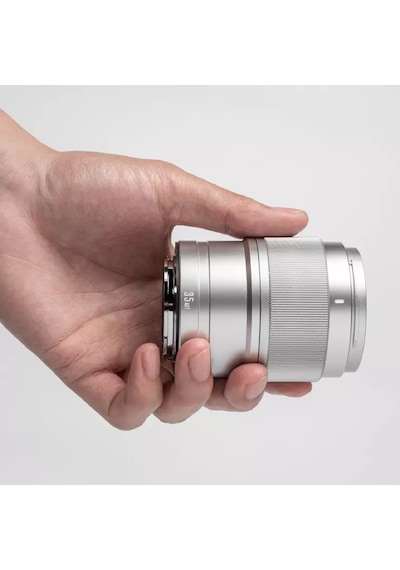 Yongnuo 35mm F/1.8s Da Art Aps-c Otofokus Lens, Gümüş Sony E