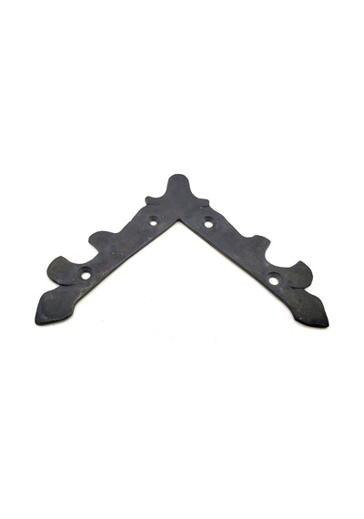 Antika Tarz Dekoratif Pirinç Lale Köşe Gönye - Üst, 133x133 Mm, Oksit 0 - 10 CM