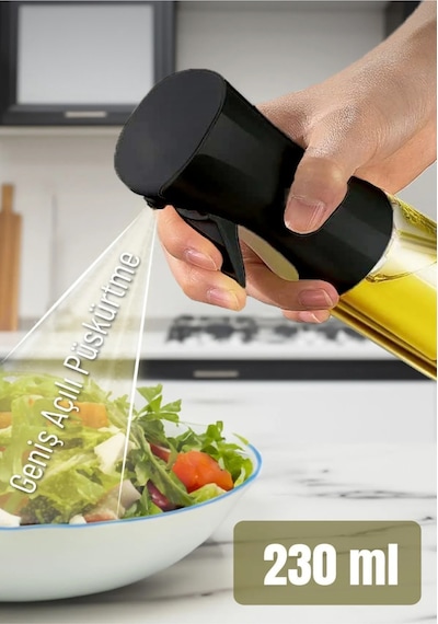 Sprey Yağdanlık, Airfryer İçin Yağdanlık Püskürtmeli Sprey Cam Şişe Zeytinyağı Sirke Püskürtüc Siyah Diğer