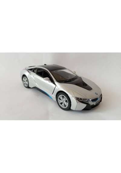 Bmw İ8 Çek Bırak Model Araç 13cm Gri
