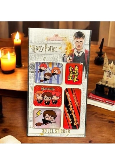 Harry Potter Kabartmalı Jel Damla Sticker 5li Set Harry Potter Çok Renkli
