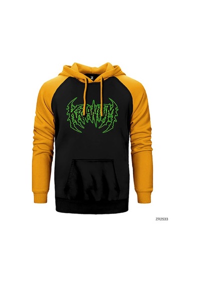 Kraanium Kırmızı Renk Reglan Kol Sweatshirt / Hoodie