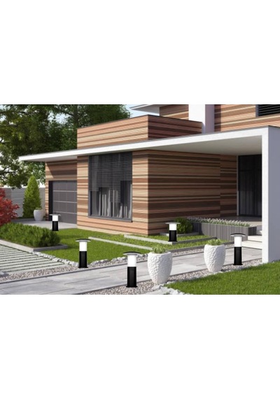 Zita Bahçe Armatürü Mantar Model 41 Cm Set Üstü Siyah Dış Mekan Lamba Ip54 Su Geçirmez E27 Ampul Uyumlu Yerli Üretim Bahçe Aydınlatma 238s