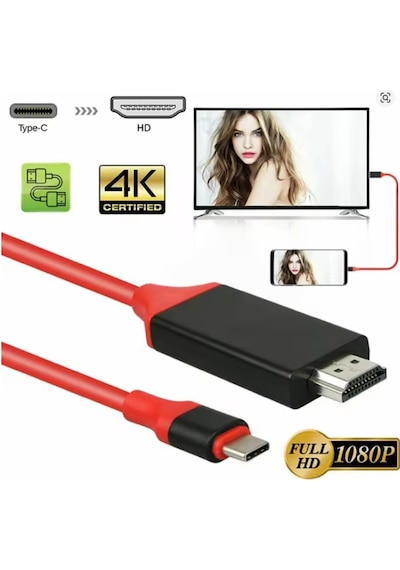 4330 Usb Type C 3.1 To Hdmi Çevirici Dönüştürücü Tv Bağlama Kablosu 4k
