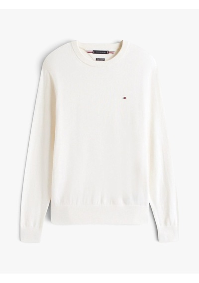 Tommy Hilfiger Pıma Org Ctn Cashmere Crew Neck Erkek Sarı Kazak - Mw0mw28046