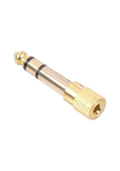 5844 6.3 Mm Erkek To 3.5 Mm Dişi Çevirici Dönüştürücü Jack Adaptörü
