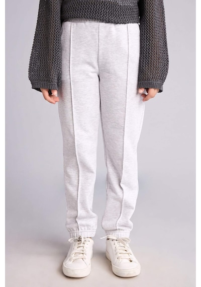 Defacto Esnek Belli Jogger Fıt Eşofman Altı Kız Çocuk X9036a626augr400 Gri-gr400