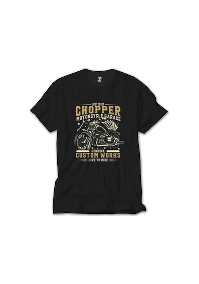 West Coast Chopper Motorcycle Siyah Tişört Siyah