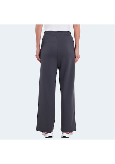 Slazenger VILLE Kadın Cepli Bol Paça Koyu Gri Eşofman Altı