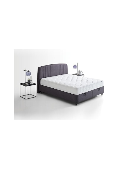 Yataş Bedding Silver Therapy Yatak, Canto Baza, Silver Başlık Tek Kişilik 3'lü Set 90x190 - Antrasit