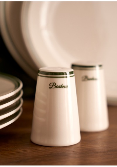 Bella Maison Bonheur Porselen Tuzluk-biberlik Seti Yeşil 8 Cm Yeşil
