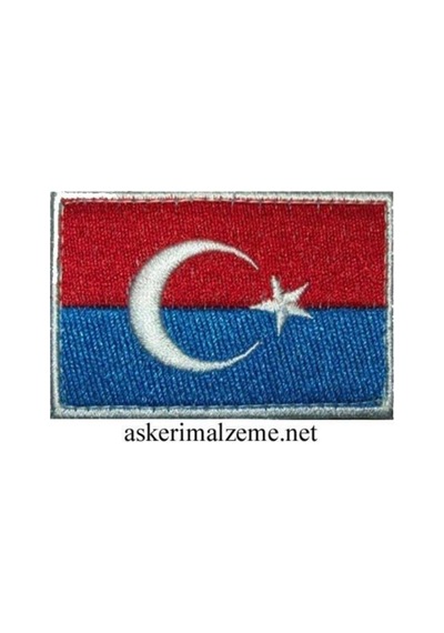 Single Sword Bağımsız Türk Devletleri Ortak Türk Bayrağı Arması Patch, Peç Model Diğer