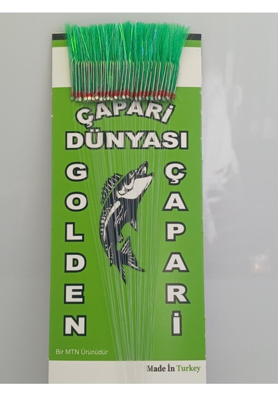 Golden 50 İğneli İstavrit Kösteği 6 No Beyaz İğne -0,25 Mm Köstek Koyu Yeşil