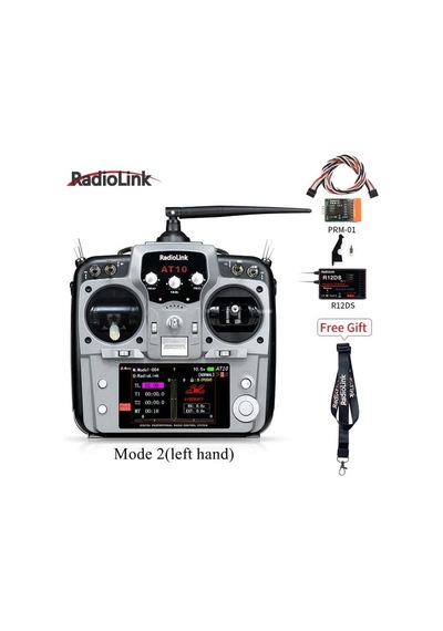 Radiolink AT10 II Radio Kontrol Uzaktan Kumanda &R12DS Alıcı + PR