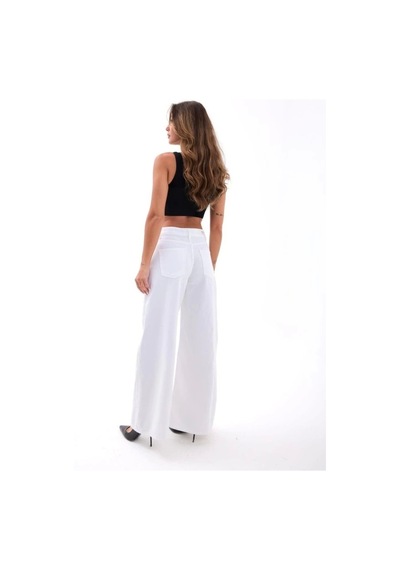 Defymoda 7471 Pantolon-beyaz Beyaz