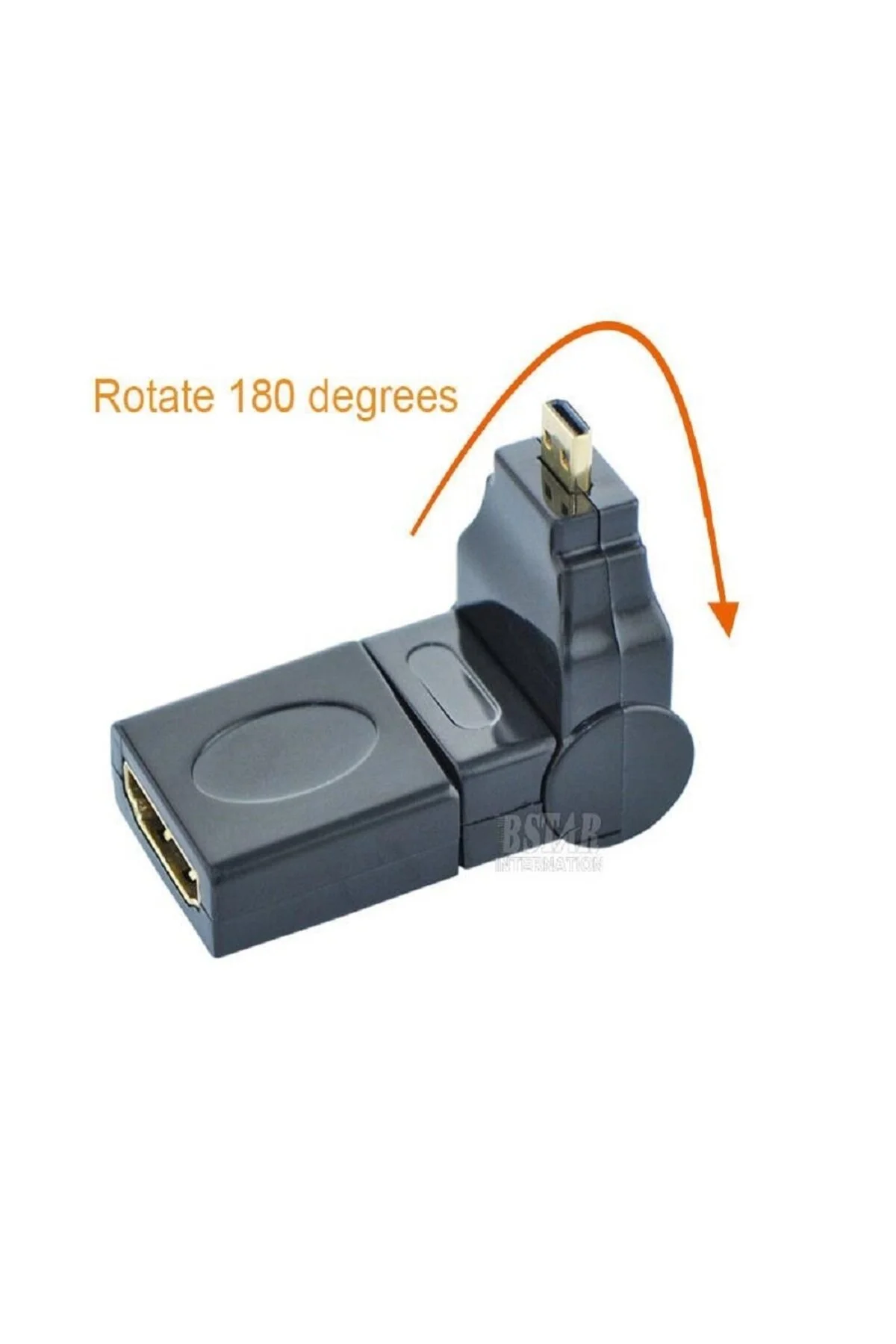 Micro To Hdmi Ultra 4k Destekli 180 270 Derece Dönebilen Oynar Başlıklı Çevirici Dönüştürücü Adaptör