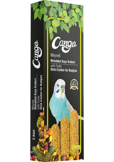 Cango Muhabbet Kuşu Krakeri Meyveli 81gr