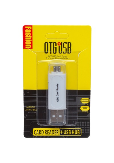 Powermaster Pm-2426 Beyaz Usb To Micro Usb + Kart Okuyucu Otg Çevirici