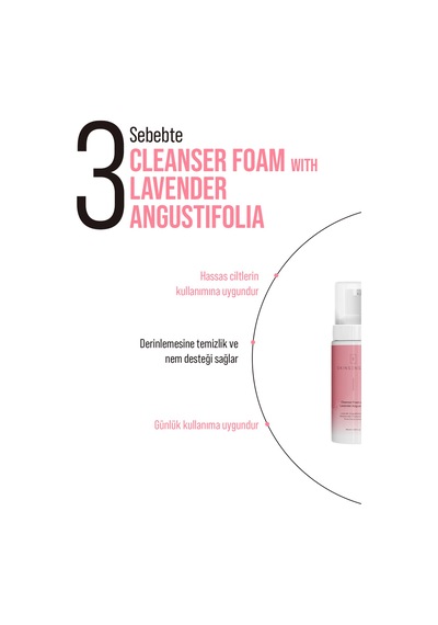 Skin Sensual Cleanser Foam With Lavender Angustifolia Niacinamide Hyaluronic Acid Temizleme Köpüğü