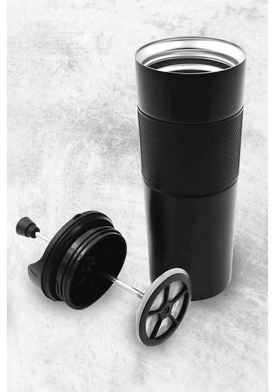 French Press Özellikli 450ml Çelik Termos Çok Renkli
