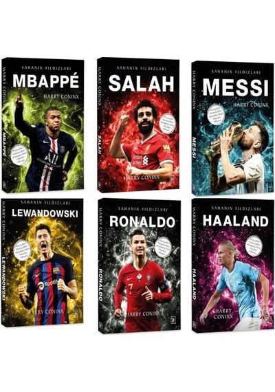 Sahanın Yıldızları Salah Messi Ronaldo Mbabbe Lewandowski Haaland Set