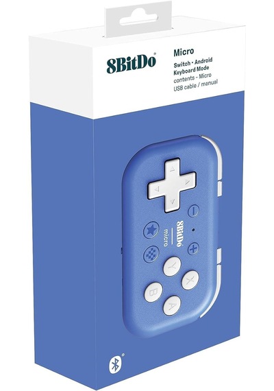 8bitdo Micro Bluetooth Oyun Kolu Nintendo Switch, Pc, Mac Os, Android Mavi