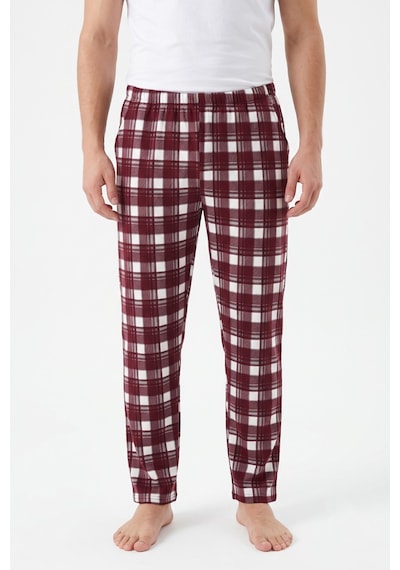 İki Yıldız Erkek Tek Penye Pijama Alt Bgl-st05658 Bordo