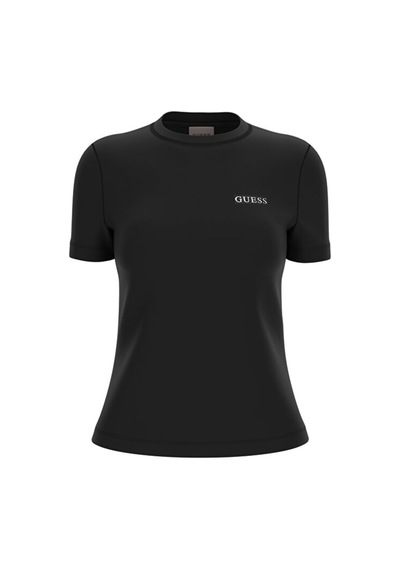 Guess Bayan T Shirt V6rı07 J1314 Jblk Siyah Siyah Guess Bayan T Shirt V6rı07 J1314 Jblk Siyah Siyah