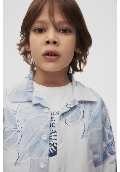 Xo Kids Erkek Çocuk Gömlek 4-8 Yaş 48515 Mavi