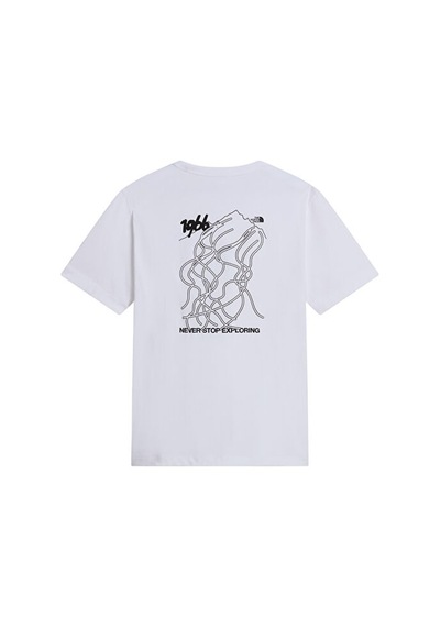 The North Face U Nse Slopes Rlx Ss Tee-graphıc Unisex Outdoor Tişörtü Nf0a8ja8fn41 Beyaz