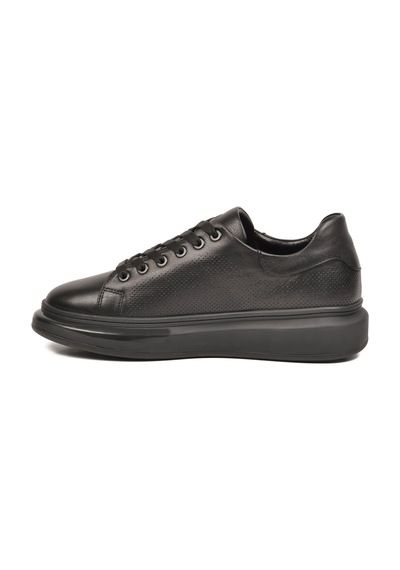 Voyager Siyah Memory Foam Hakiki Deri Erkek Spor Ayakkabı Premium Casual Sneaker 6601 M