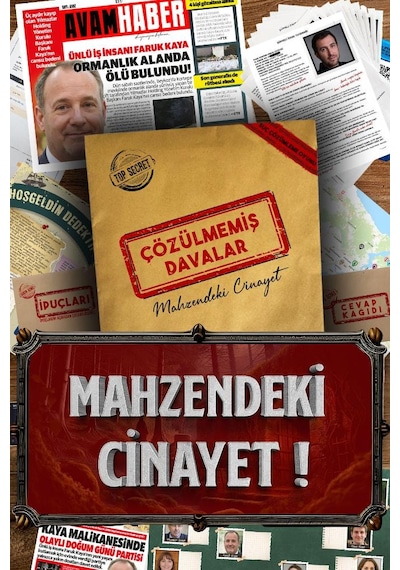 Çözülmemiş Davalar Mahzen Cinayet Dedektif Oyunu Dedektiflik Oyunu Katil Kim Dava Çözme Oyunu Dedektif Oyunu Kutu Oyunu