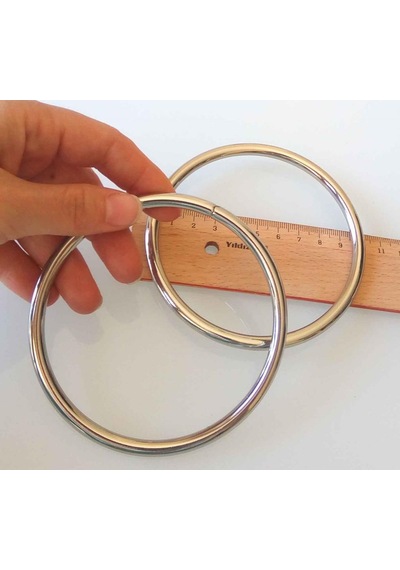 Çanta Aksesuar 10 Cm Gümüş Renk Metal Çanta Sapı Diğer