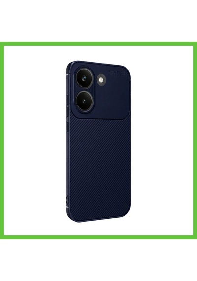 Bezos Poco X8 Pro Uyumlu Auto Focus Karbon Kapak - Lacivert Dmc