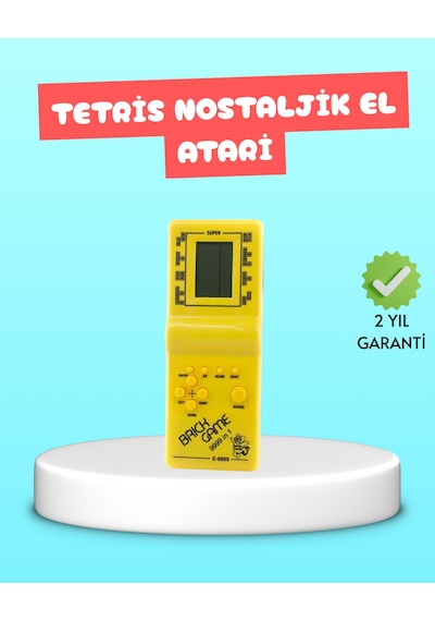 Taşınabilir El Aterisi Gameboy Klasik Tetris Oyunu, Pil İle Çalışan Mini El Konsolu -