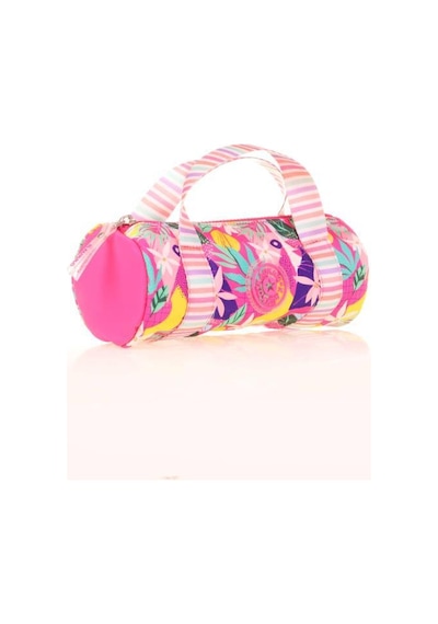 Kaukko Travel Double Stripe Kalem Çantası Pink K2595